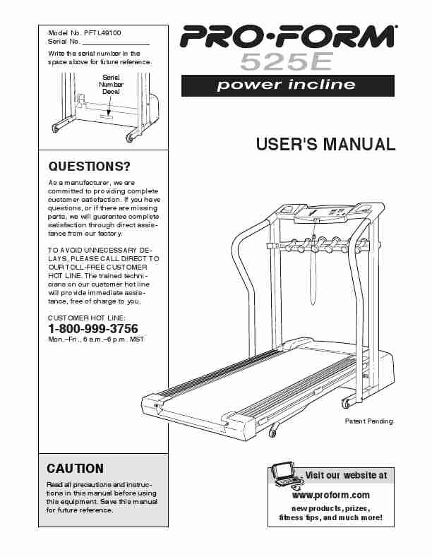 ProForm Treadmill PFTL49100-page_pdf